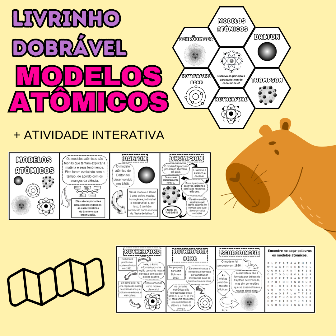 LIVRINHO DOBRÁVEL - MODELOS ATÔMICOS