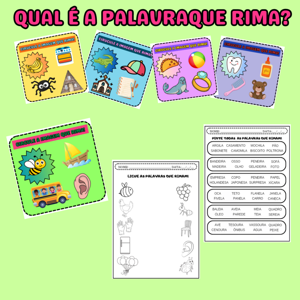JOGO – QUAL É A PALAVRA QUE RIMA? – Capivara Pedagógica