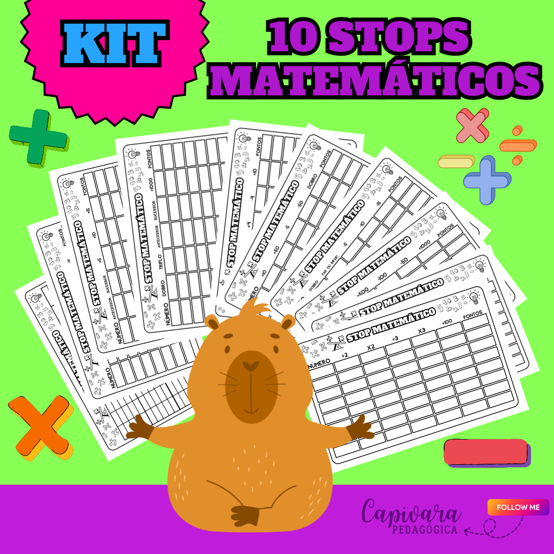 KIT 10 STOPS MATEMÁTICOS