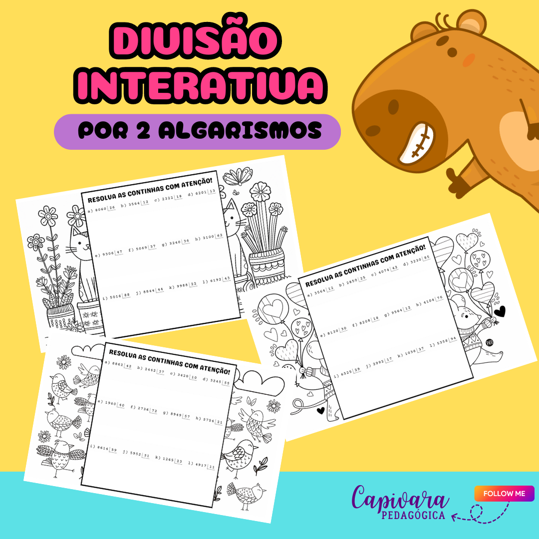 DIVISÃO INTERATIVA POR 2 ALGARISMOS