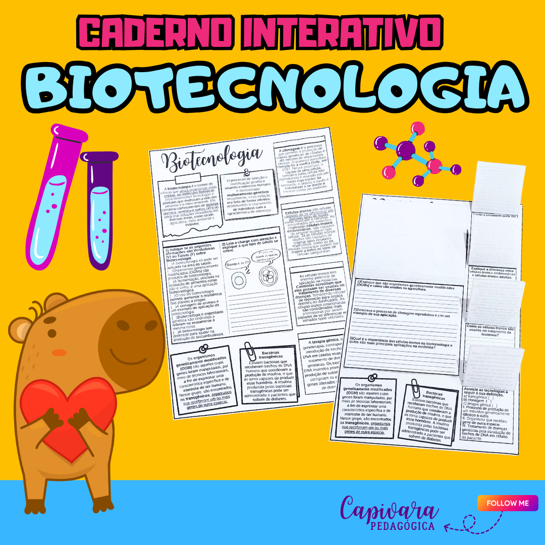 CADERNO INTERATIVO - BIOTECNOLOGIA