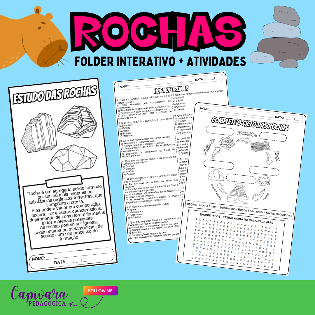 FOLDER INTERATIVO - ROCHAS