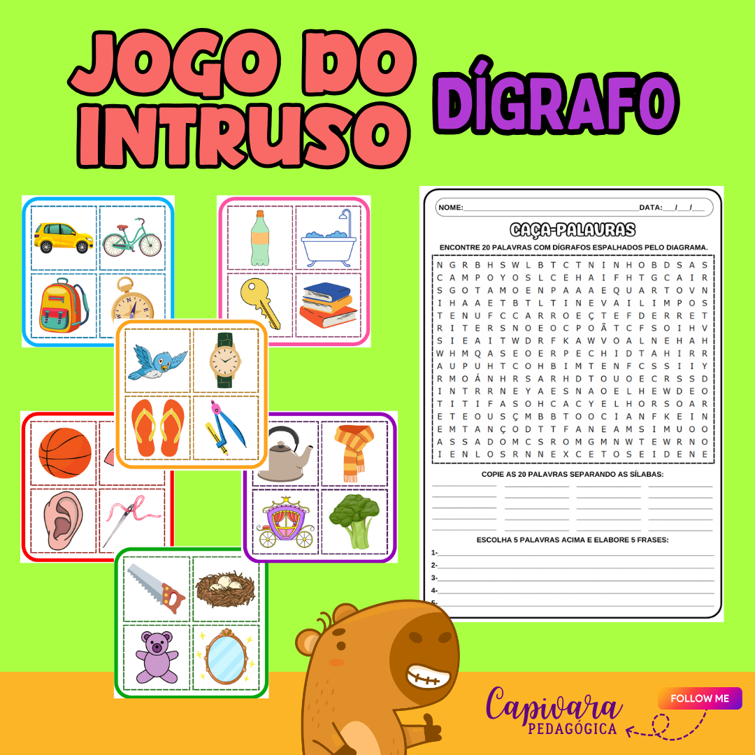 JOGO DO INTRUSO - DÍGRAFO