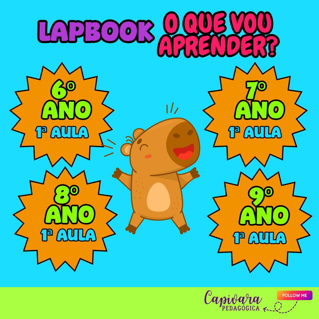 COMBO - LAPBOOKS - PRIMEIRA AULA
