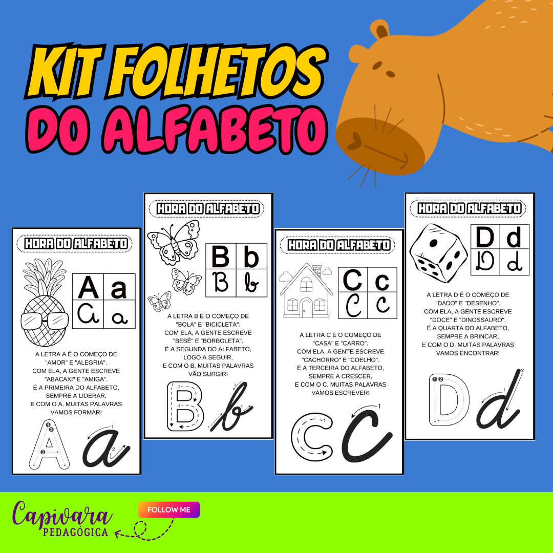 COMBO - FOLHETOS DO ALFABETO