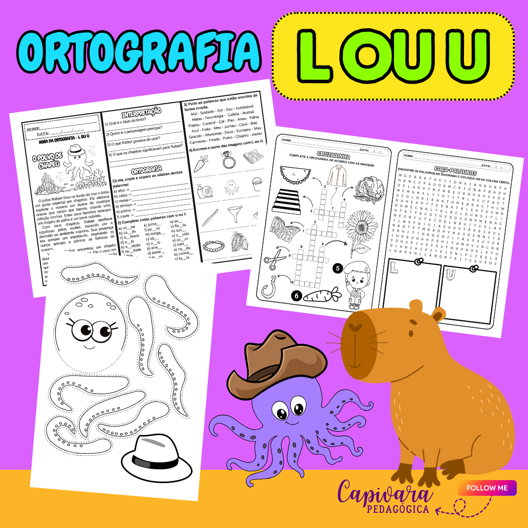 TREINO ORTOGRÁFICO - L ou U