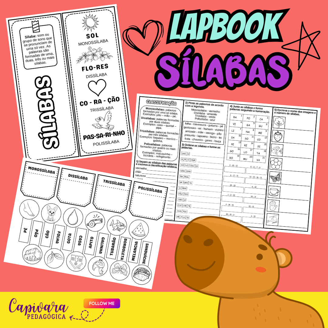 LAPBOOK - SÍLABAS