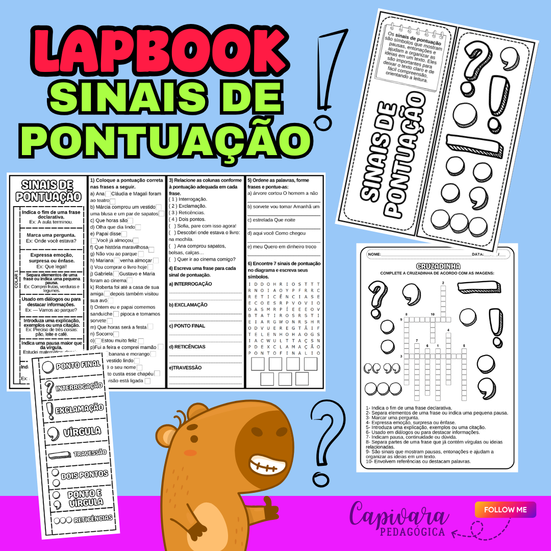 LAPBOOK - SINAIS DE PONTUAÇÃO