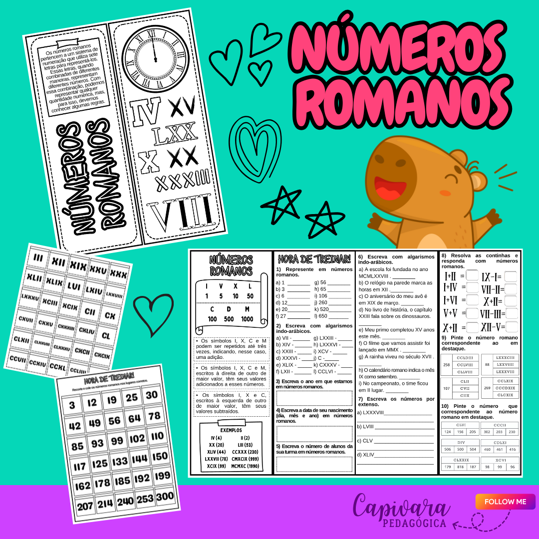 LAPBOOK - NÚMEROS ROMANOS
