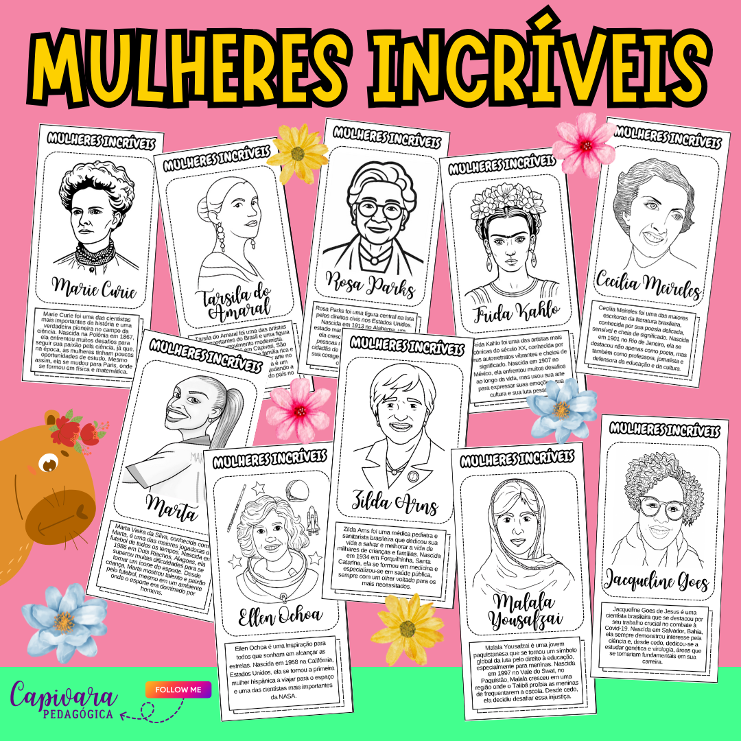 FOLHETOS - MULHERES INCRÍVEIS