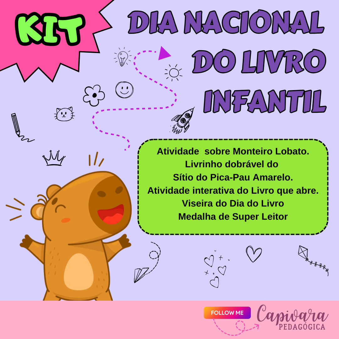 KIT - DIA DO LIVRO