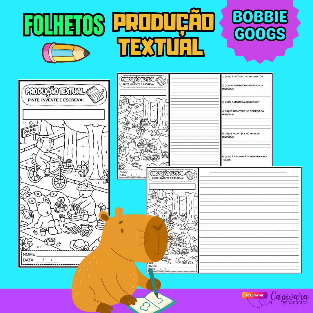 10 FOLHETOS DE PRODUÇÃO TEXTUAL - GOODS