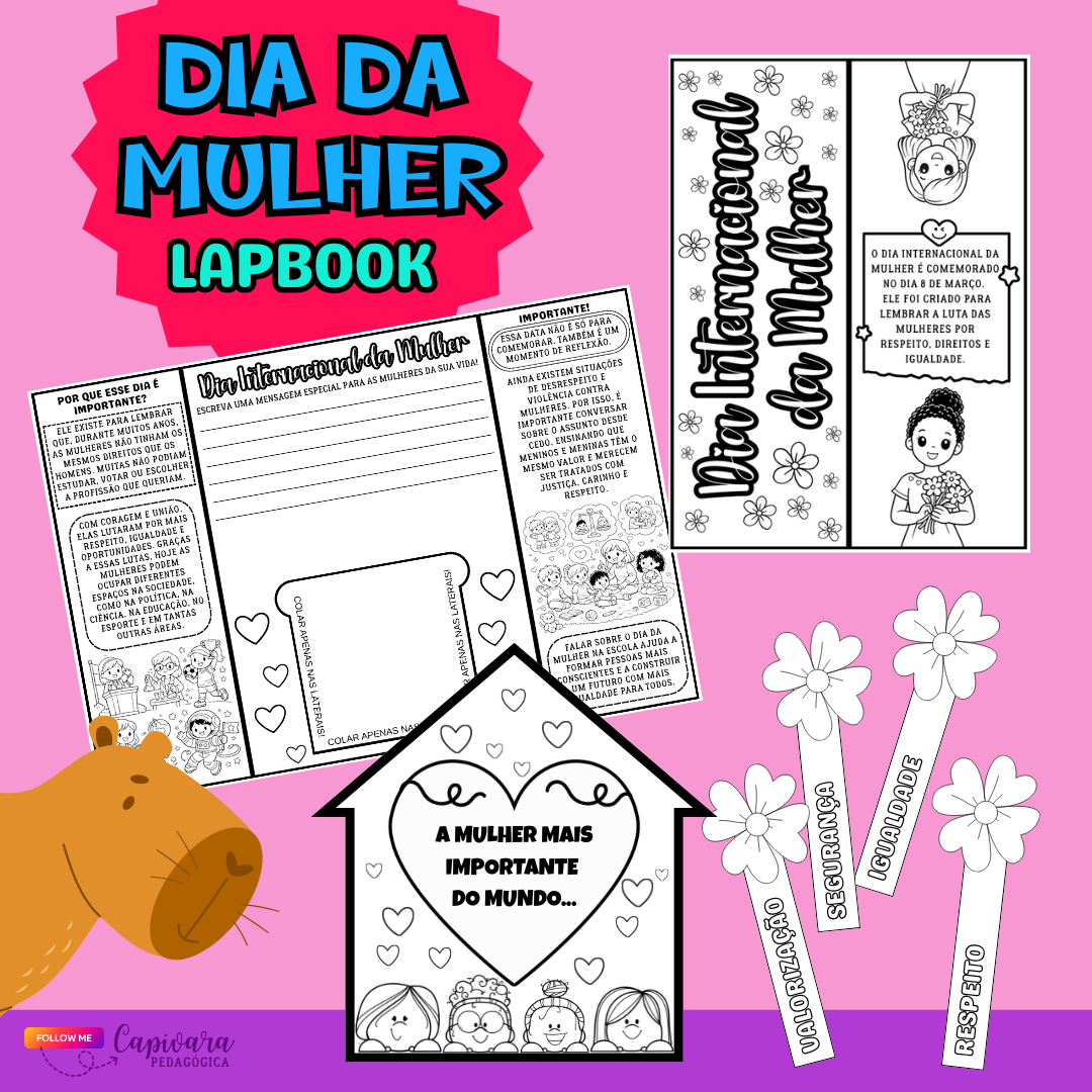 LAPBOOK DIA DA MULHER*