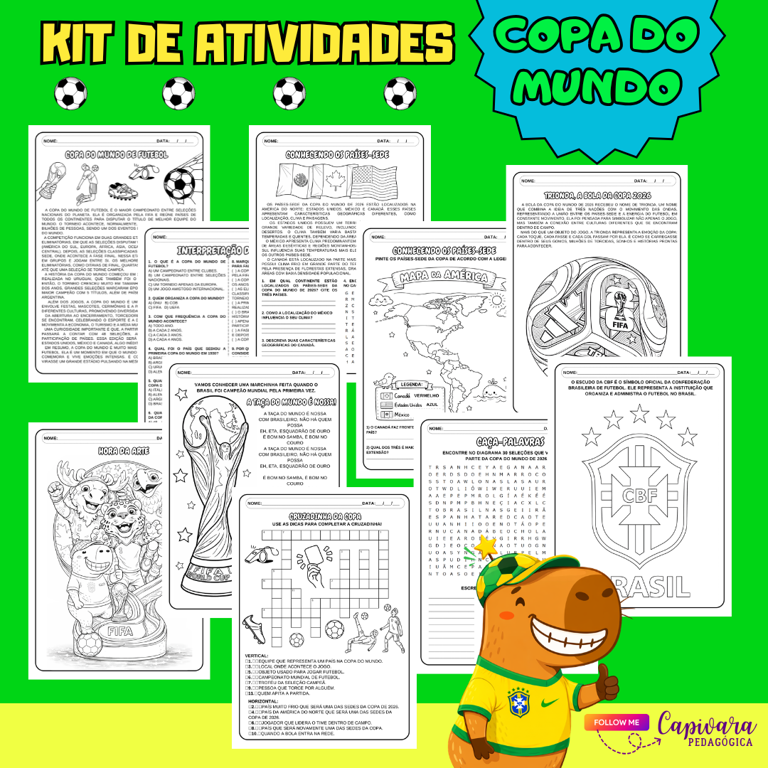 KIT ATIVIDADES DA COPA