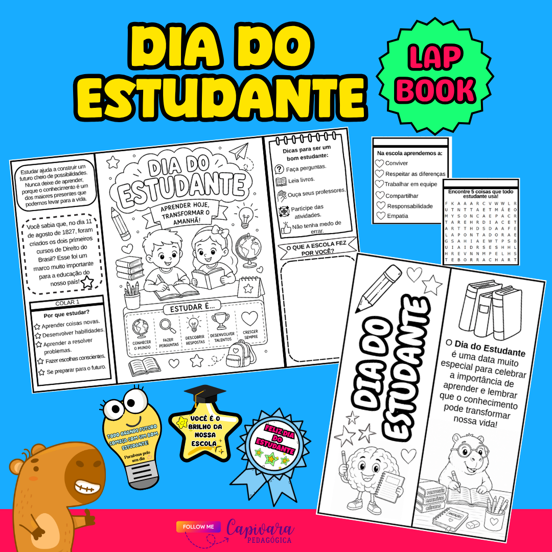 LAPBOOK – DIA DO ESTUDANTE*
