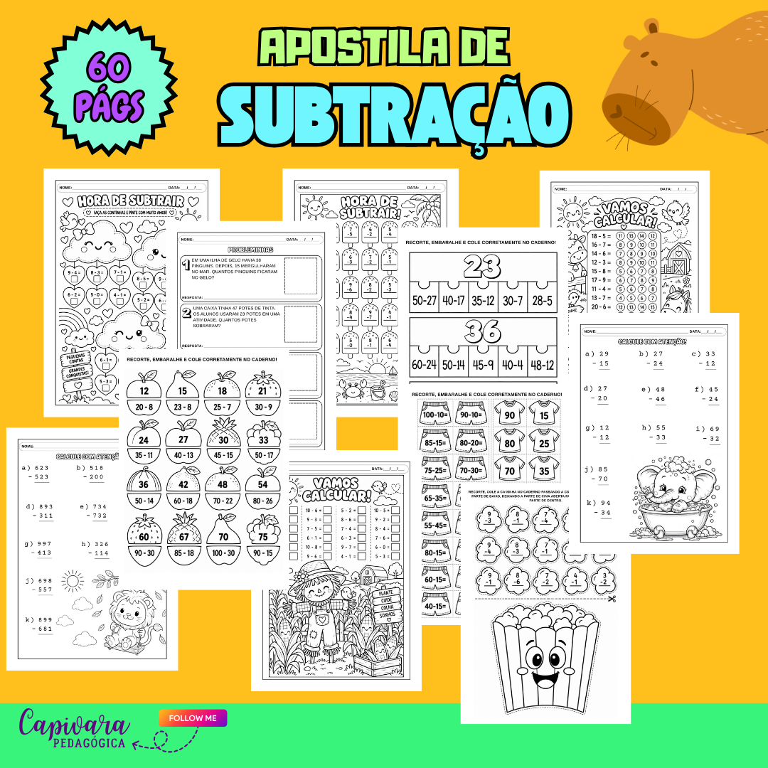APOSTILA DE SUBTRAÇÃO
